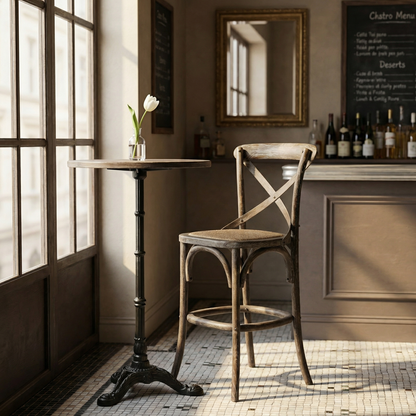 Barnett 24" X-Back Counter Stool - Grey Driftwood