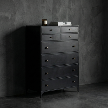 Bellford 36" 8 Drawer Chest - Black