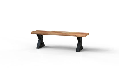 Malcolm Acacia Live Edge Dining Bench - Natural