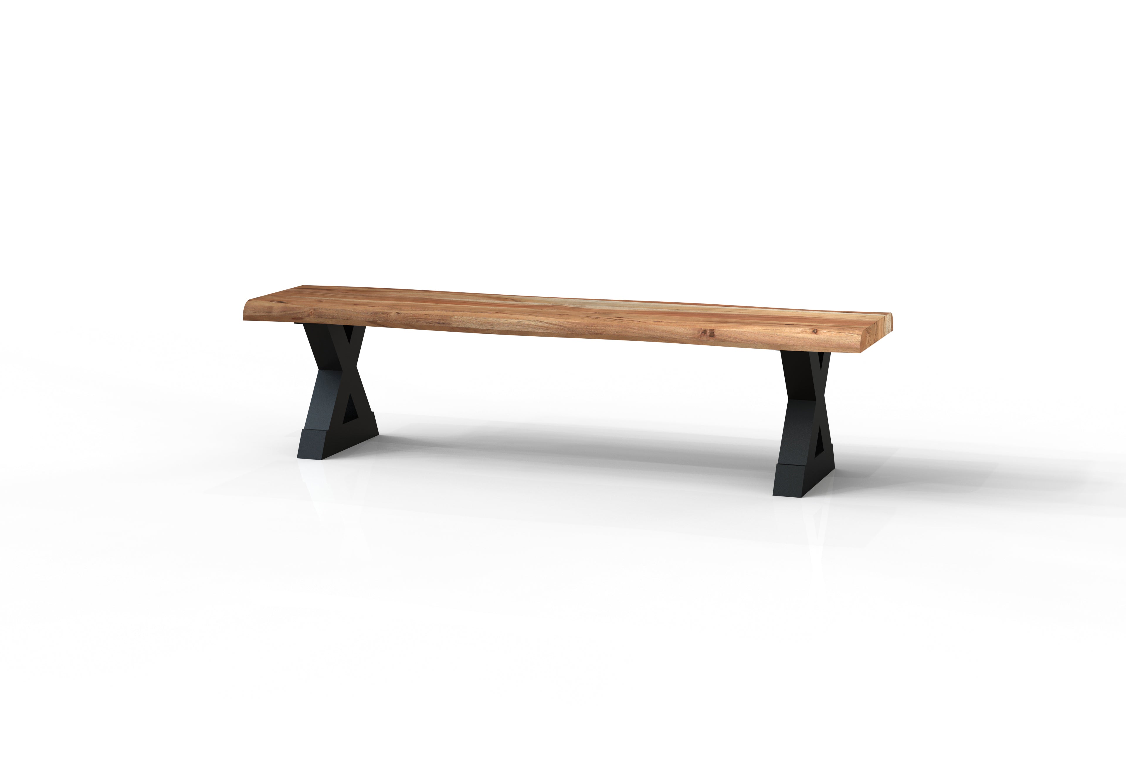 Malcolm Acacia Live Edge Dining Bench - Natural