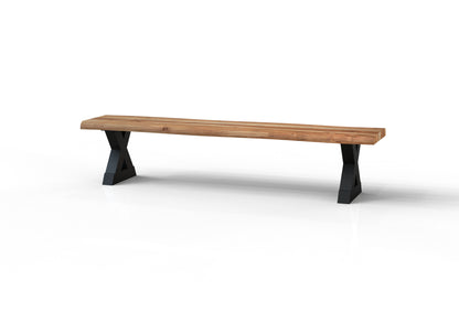 Malcolm Acacia Live Edge Dining Bench - Natural