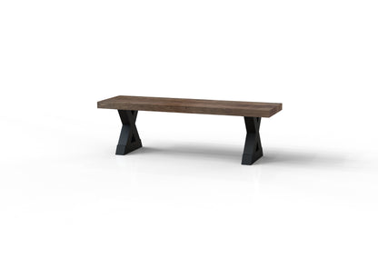 Maxwell 60" Acacia Dining Bench - Natural + Smoke