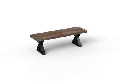 Maxwell 60" Acacia Dining Bench - Natural + Smoke