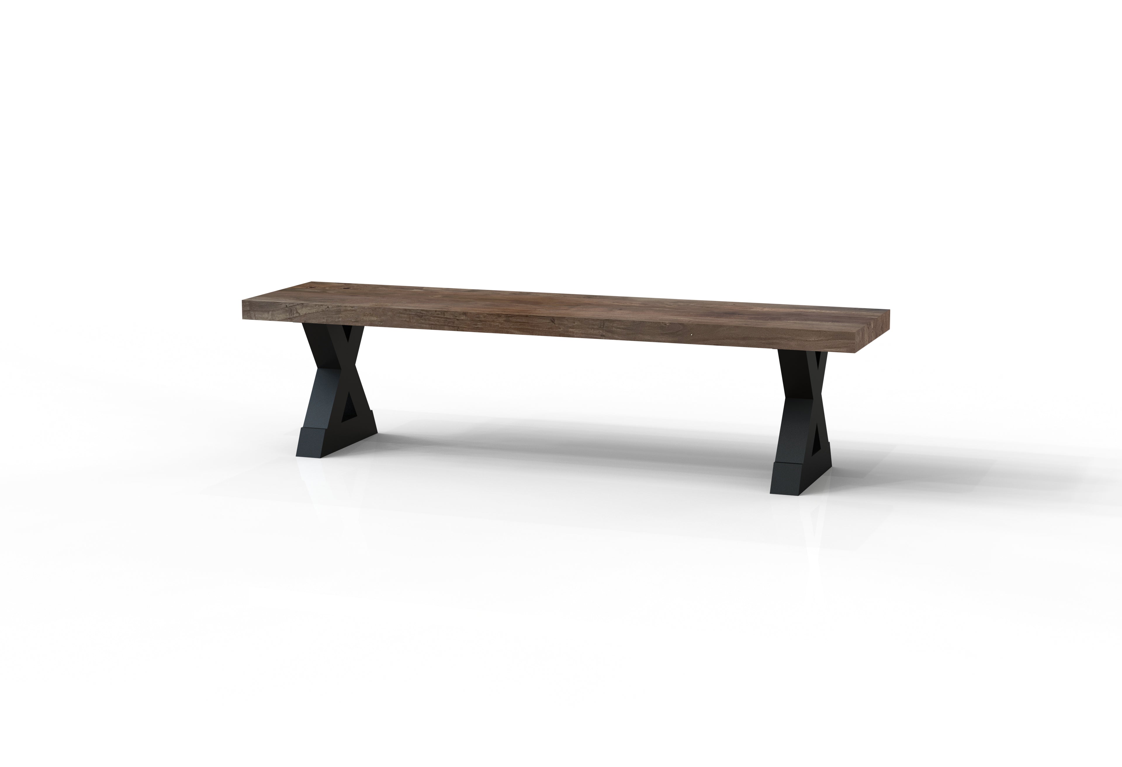 Maxwell 72" Acacia Dining Bench - Natural + Smoke