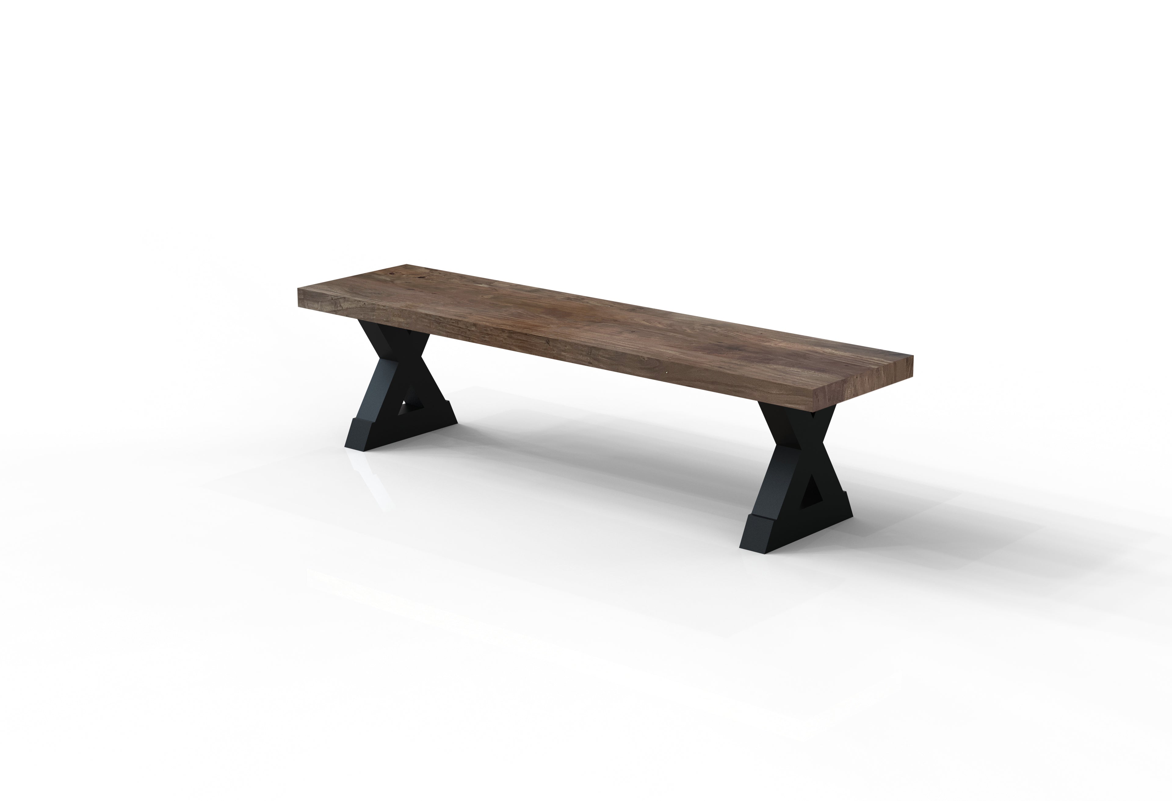 Maxwell 72" Acacia Dining Bench - Natural + Smoke