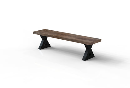 Maxwell 72" Acacia Dining Bench - Natural + Smoke