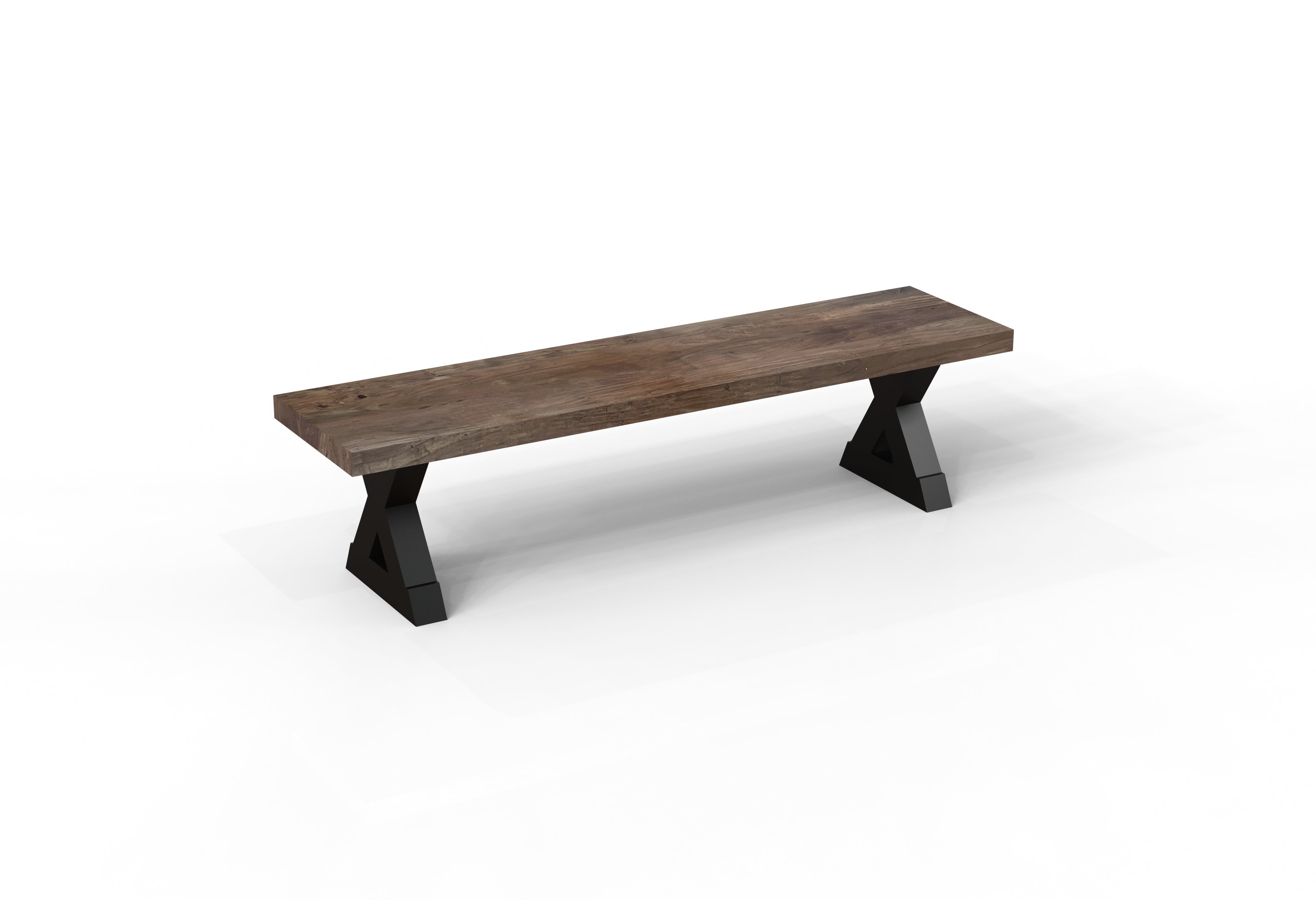 Maxwell 72" Acacia Dining Bench - Natural + Smoke