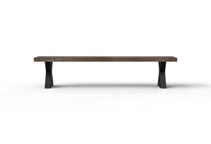 Maxwell 84" Acacia Dining Bench - Natural + Smoke