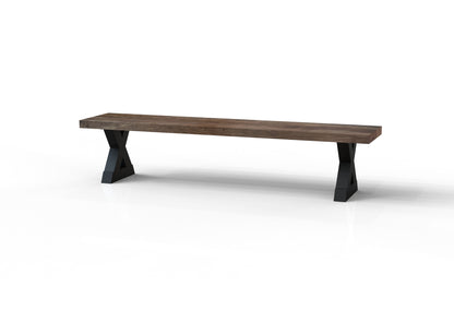 Maxwell 84" Acacia Dining Bench - Natural + Smoke