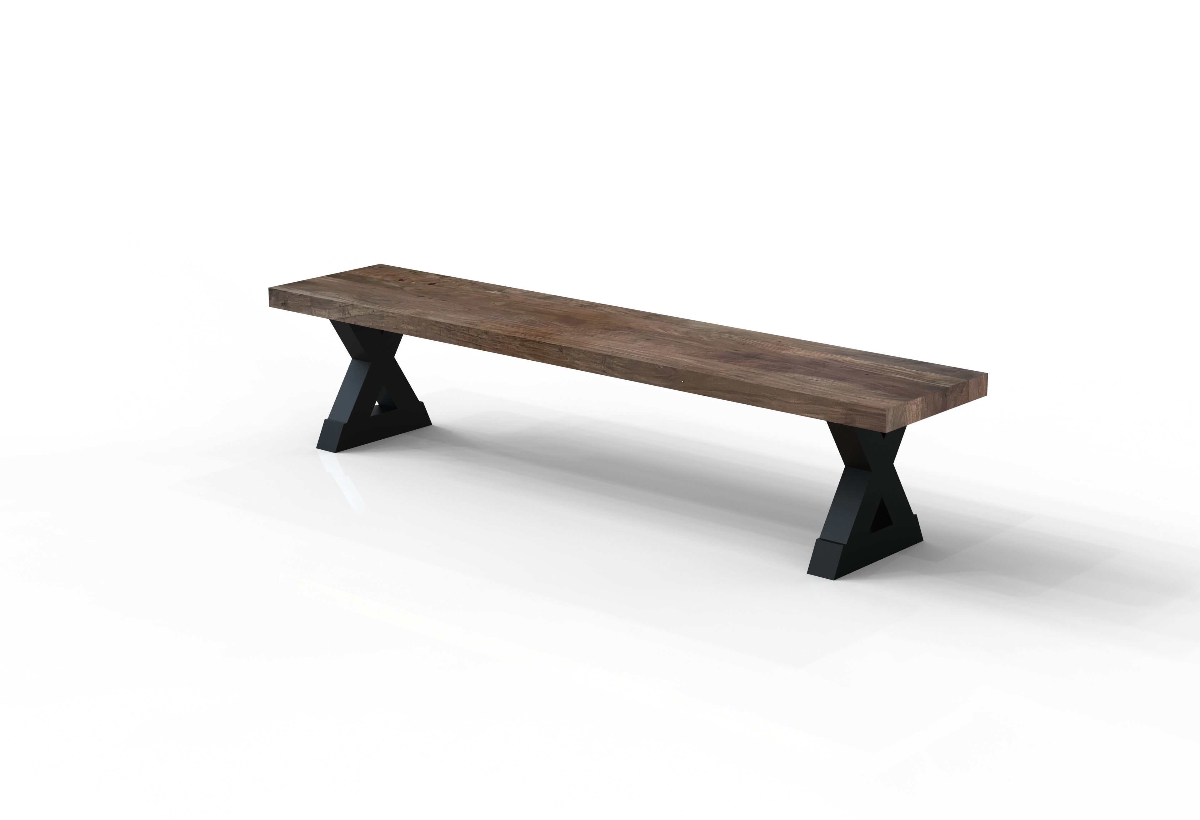 Maxwell 84" Acacia Dining Bench - Natural + Smoke