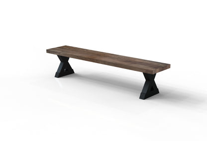 Maxwell 84" Acacia Dining Bench - Natural + Smoke