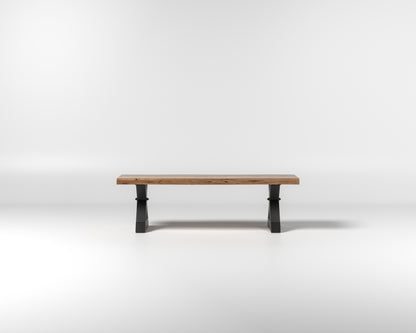 Nathan 60" Live Edge Dining Bench - Honeycomb