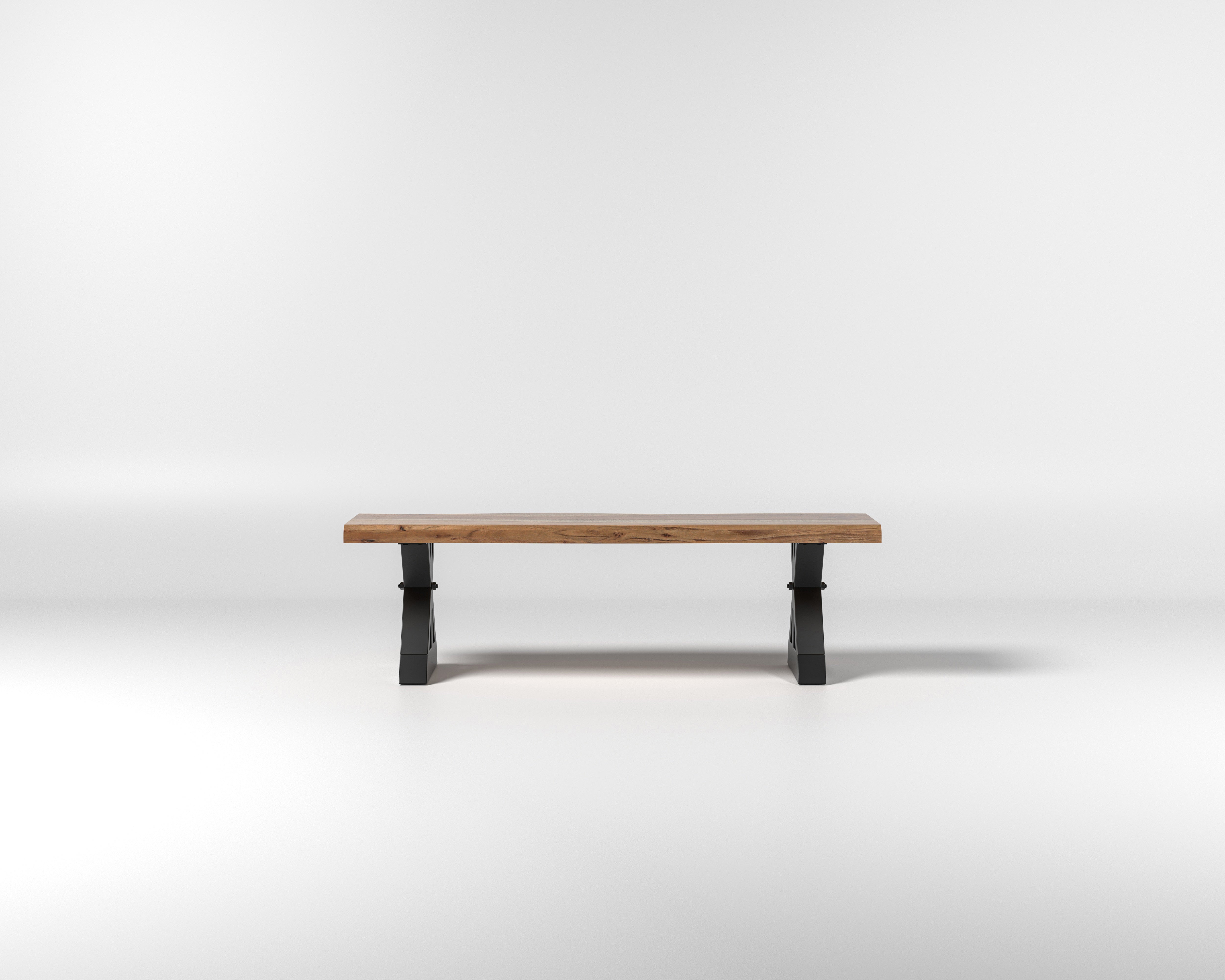 Nathan 60" Live Edge Dining Bench - Honeycomb