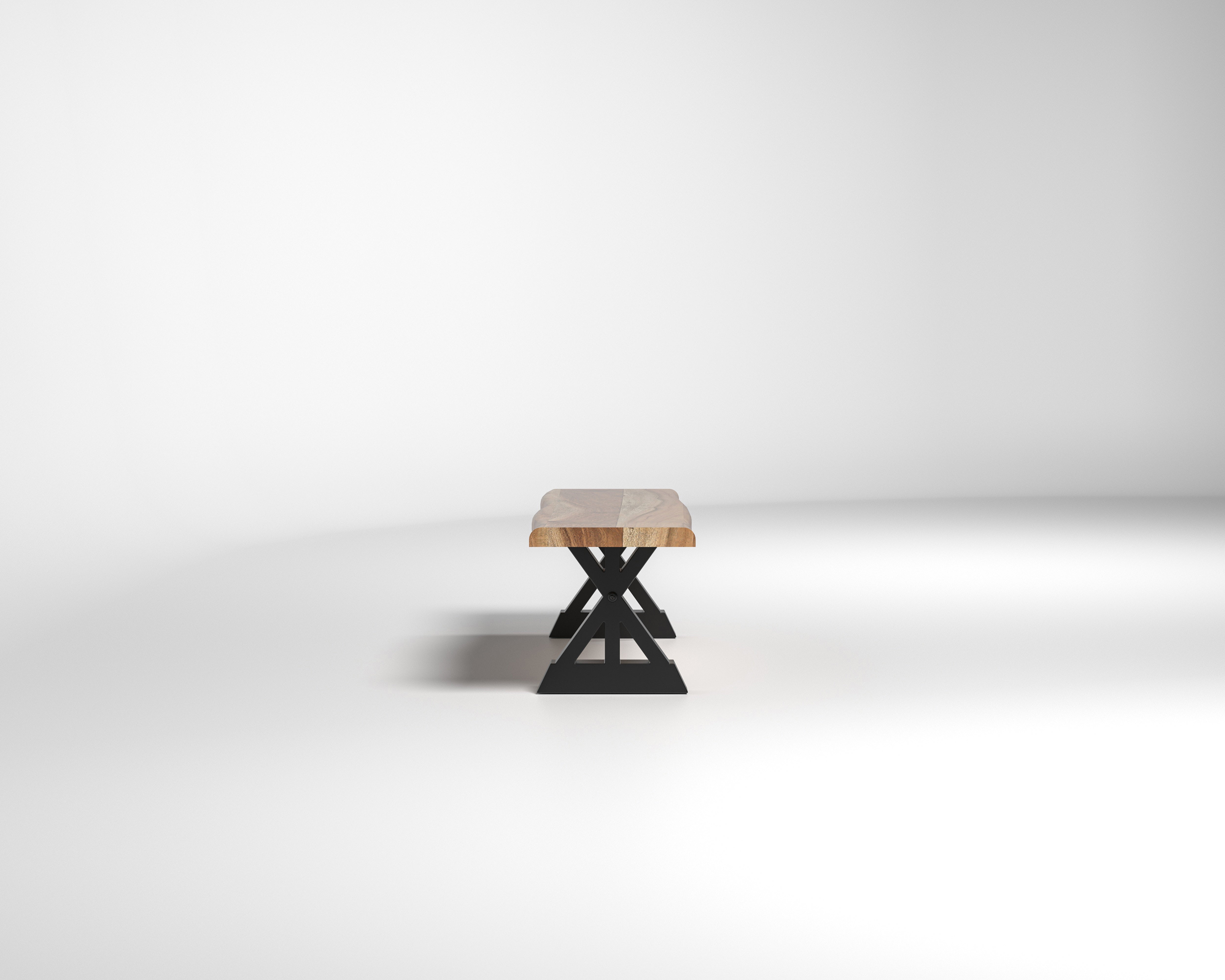 Nathan 60" Live Edge Dining Bench - Honeycomb