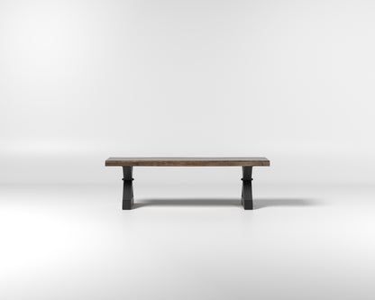 Nathan 60" Live Edge Dining Bench - Tempest