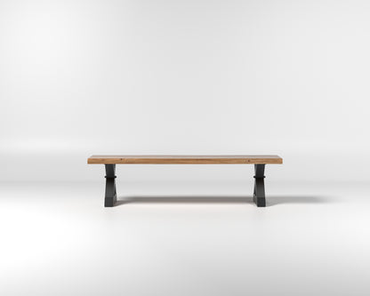 Nathan 72" Live Edge Dining Bench - Honeycomb