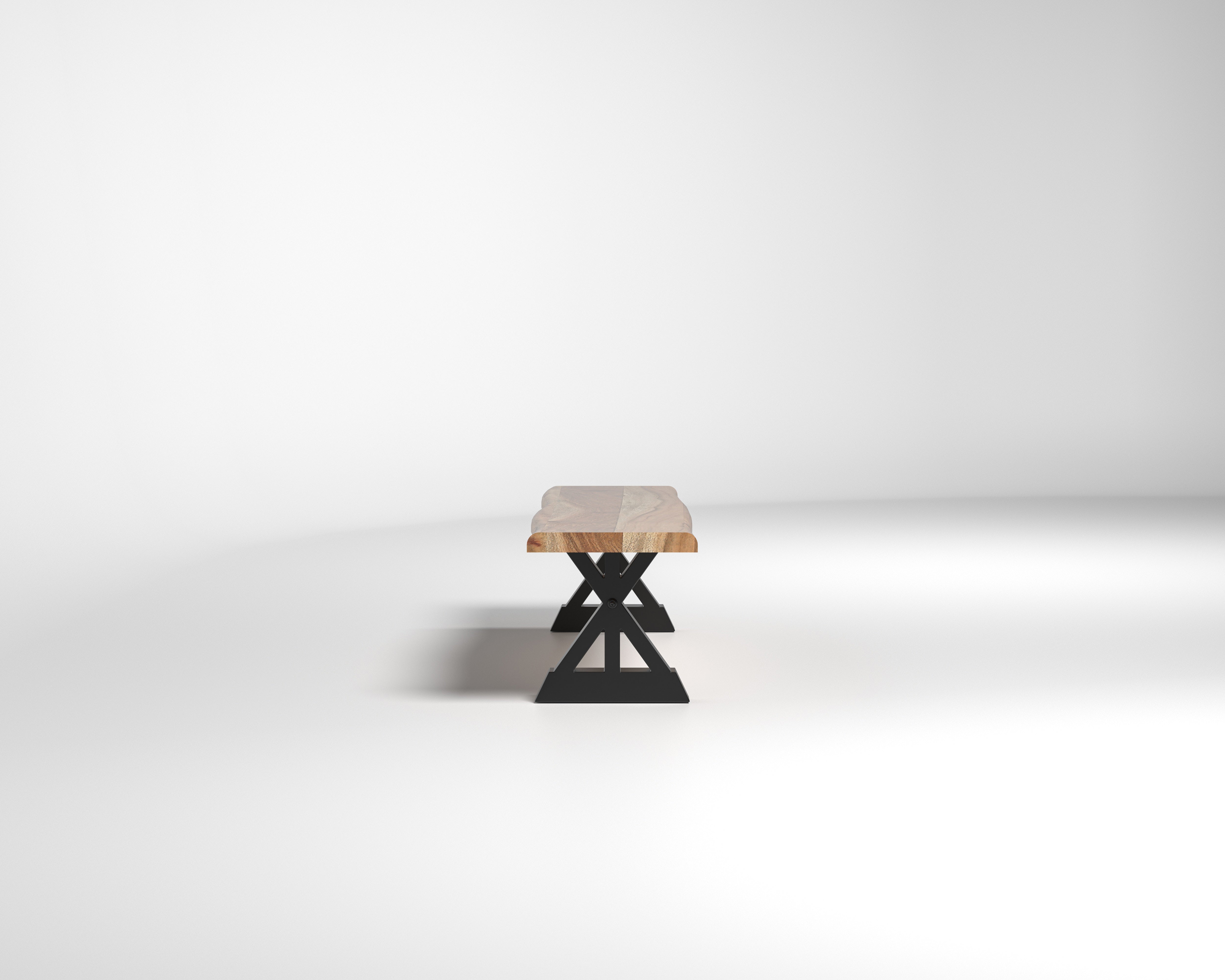 Nathan 72" Live Edge Dining Bench - Honeycomb