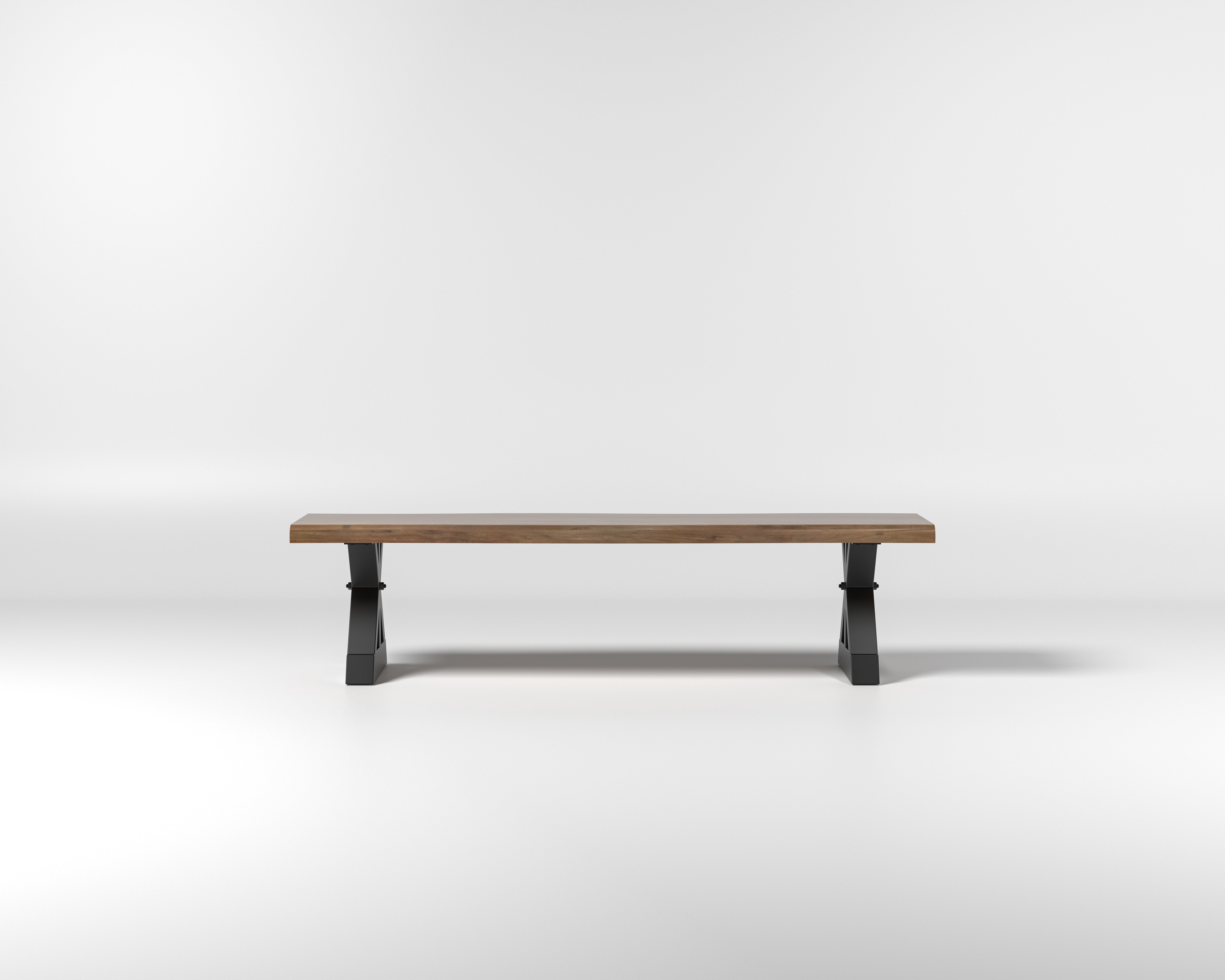 Nathan 72" Live Edge Dining Bench - Woodland