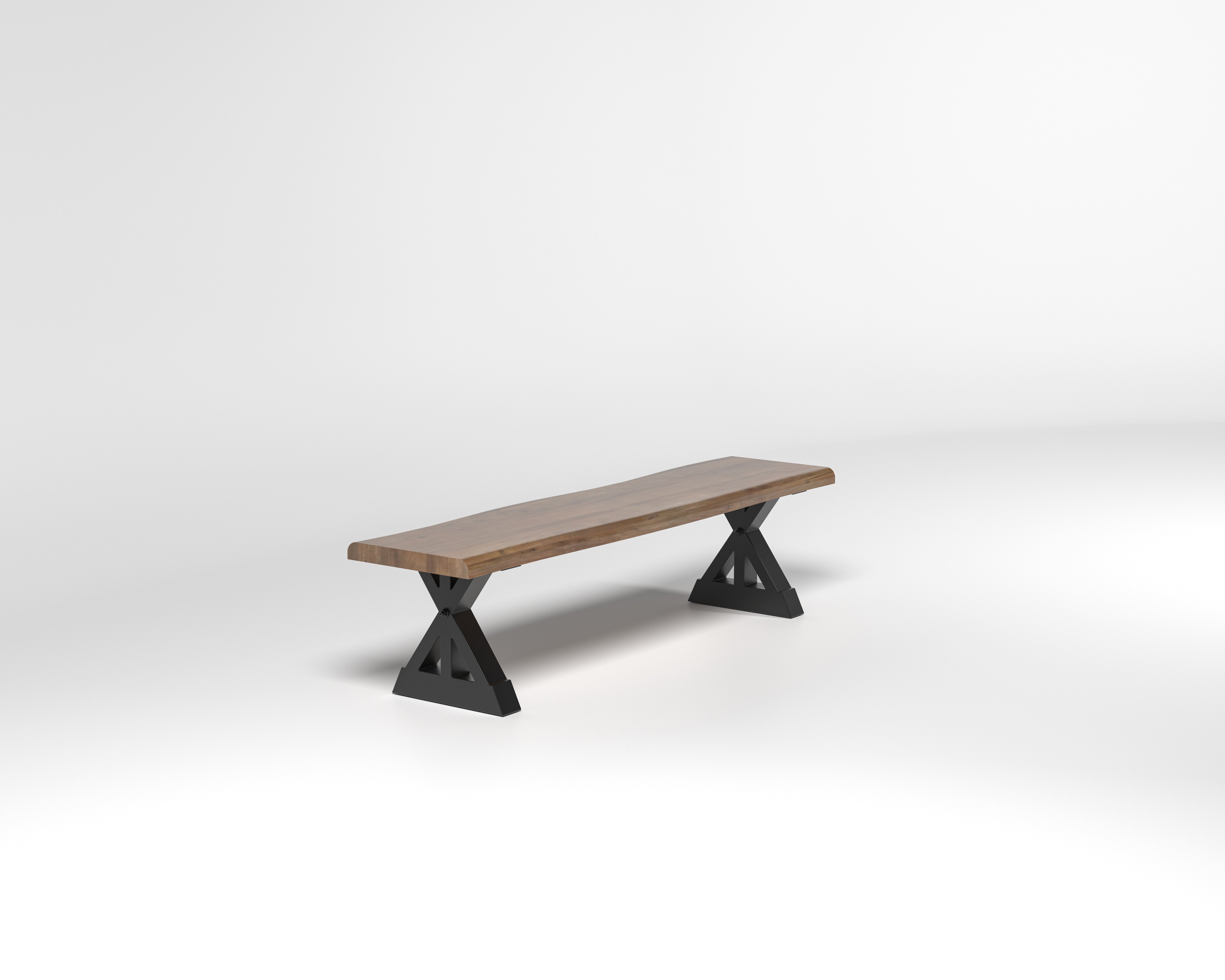 Nathan 72" Live Edge Dining Bench - Woodland