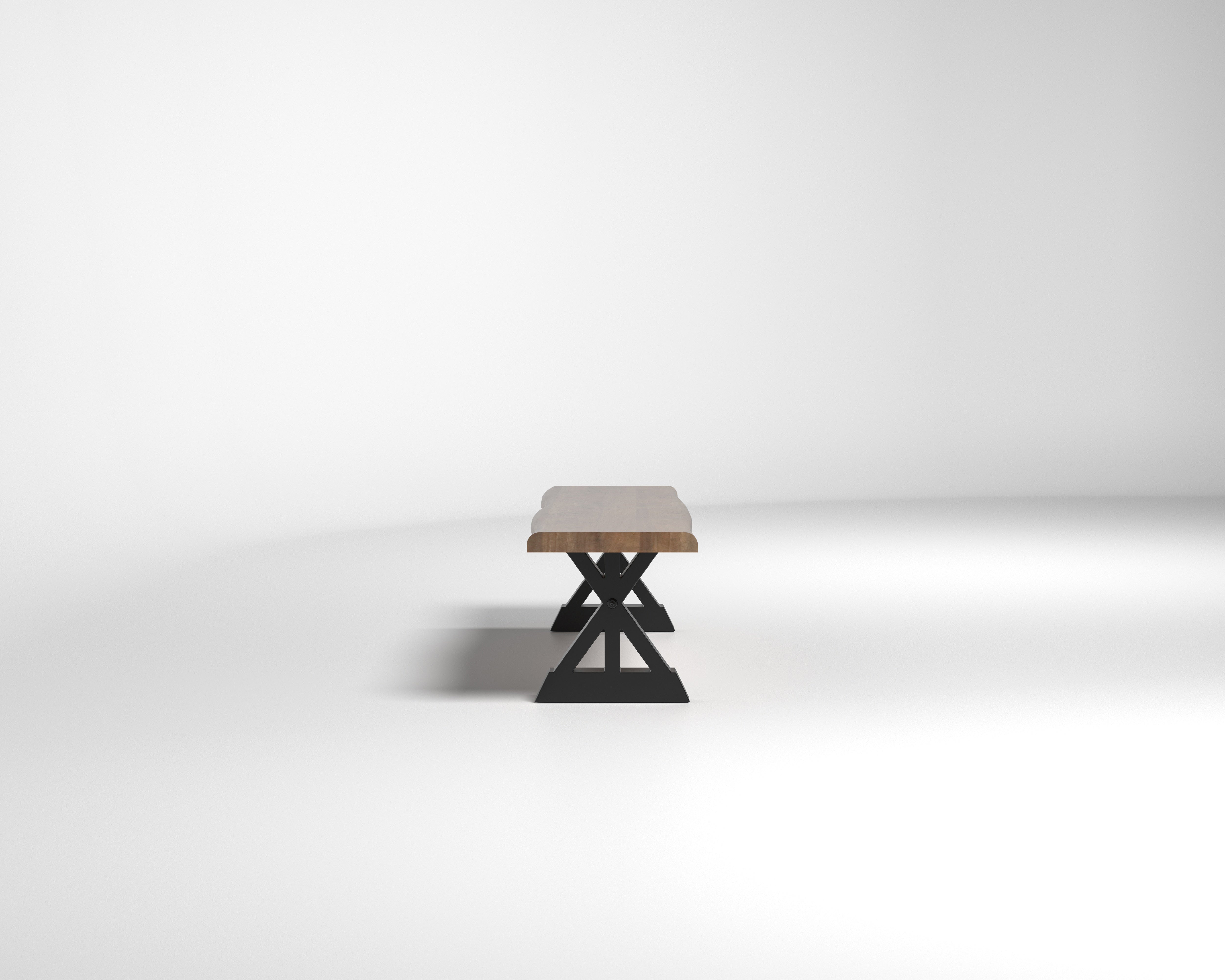Nathan 72" Live Edge Dining Bench - Woodland