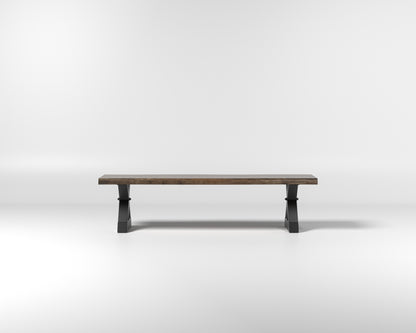 Nathan 72" Live Edge Dining Bench - Tempest