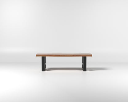 Nathan 60" Live Edge Dining Bench - Honeycomb