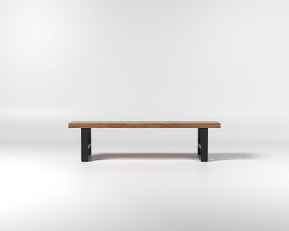 Nathan 72" Live Edge Dining Bench - Honeycomb