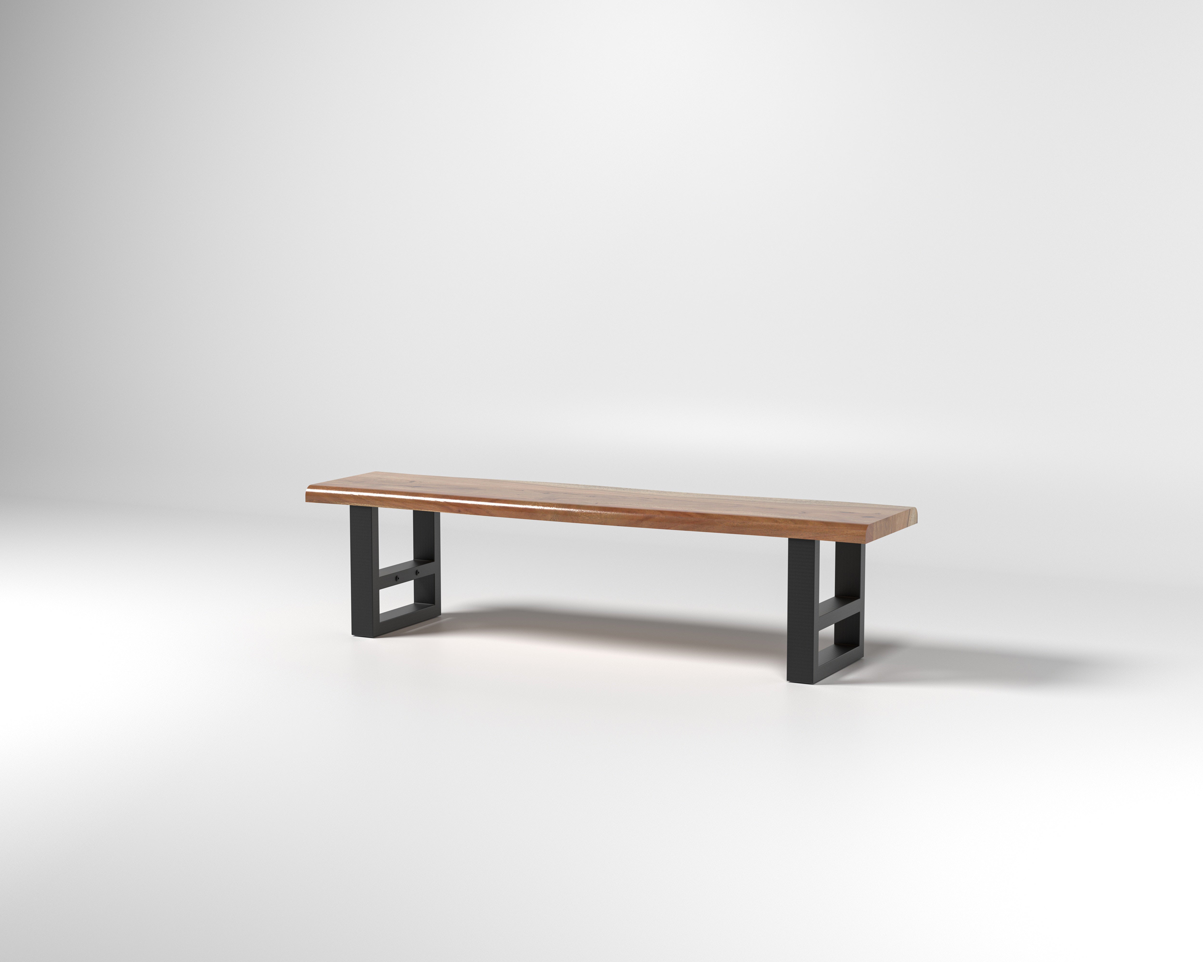 Nathan 72" Live Edge Dining Bench - Honeycomb