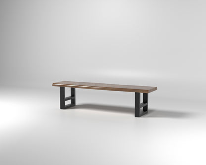 Nathan 72" Live Edge Dining Bench - Woodland