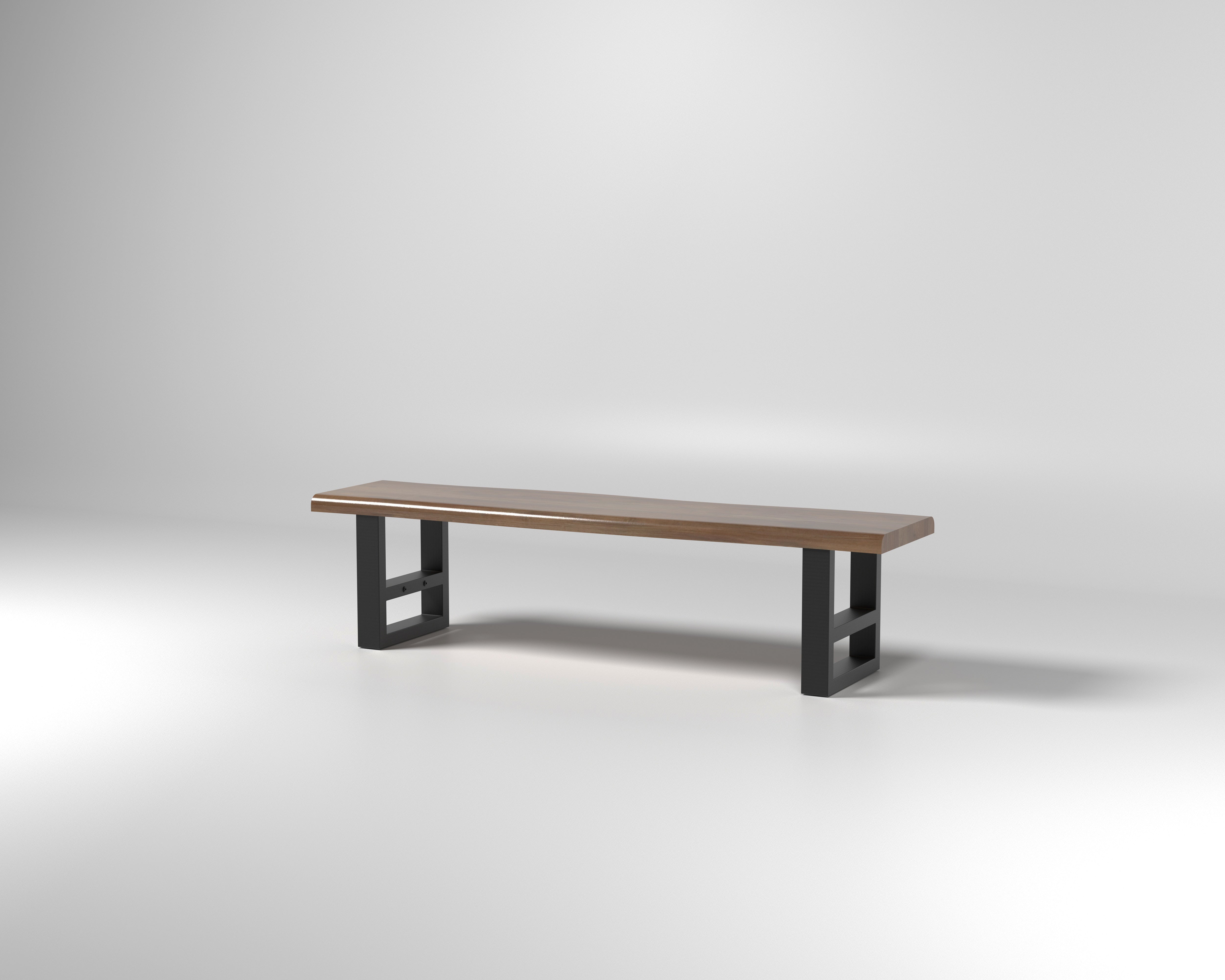 Nathan 72" Live Edge Dining Bench - Woodland