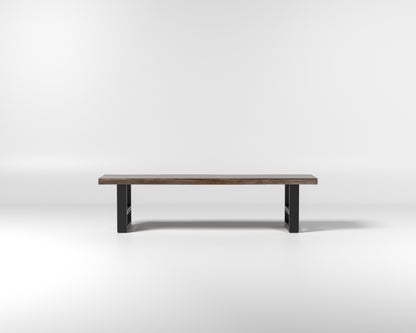 Nathan 72" Live Edge Dining Bench - Tempest
