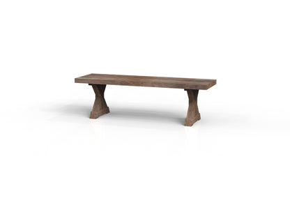 Maxwell 60" Acacia Dining Bench - Natural + Smoke