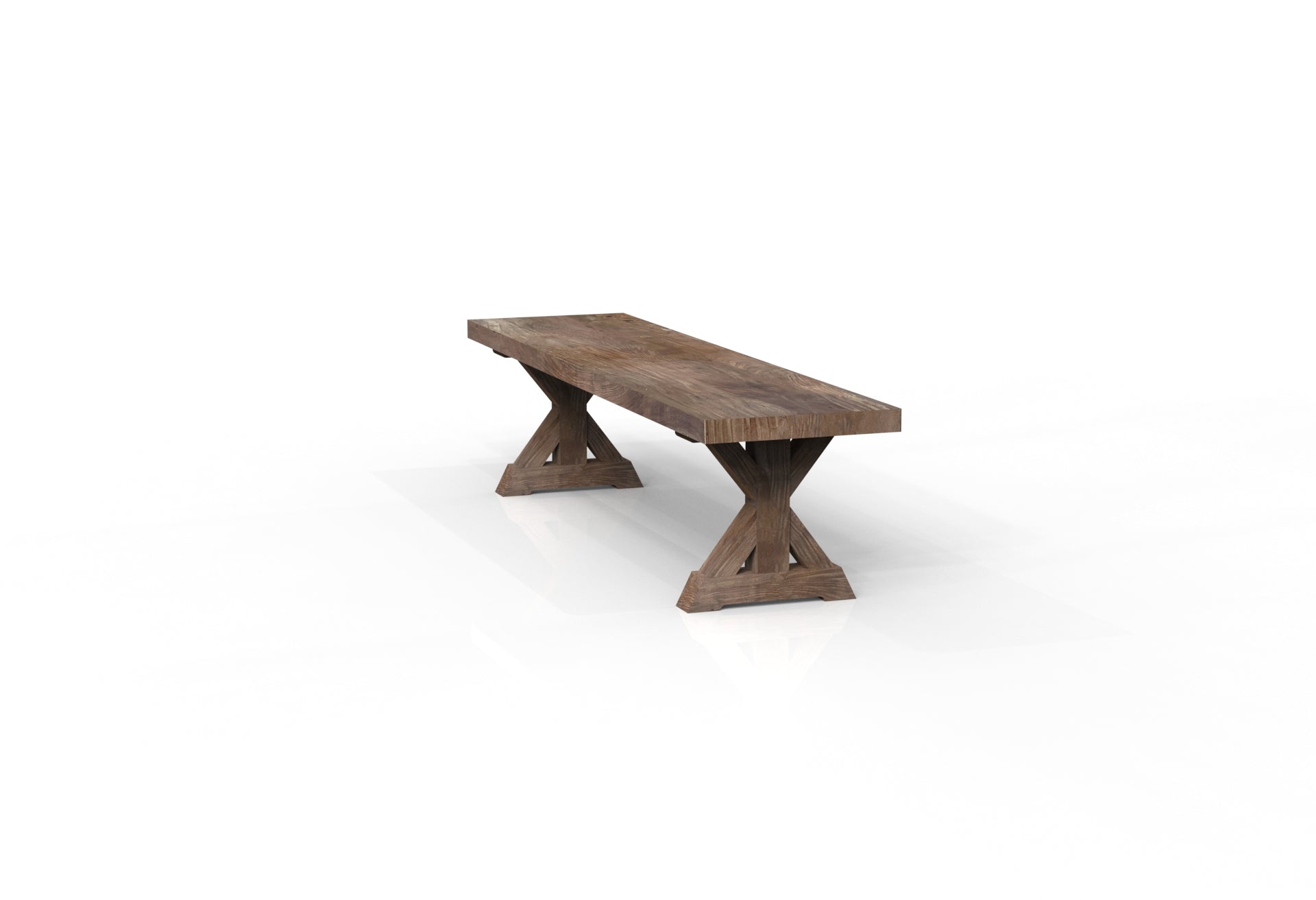 Maxwell 72" Acacia Dining Bench - Natural + Smoke