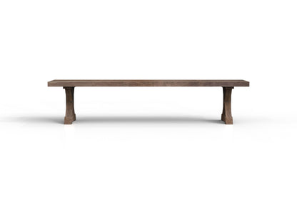 Maxwell 84" Acacia Dining Bench - Natural + Smoke