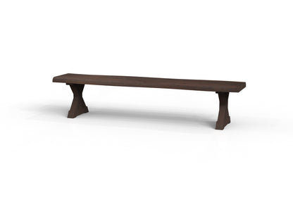 Malcolm Acacia Live Edge Dining Bench - Natural + Black