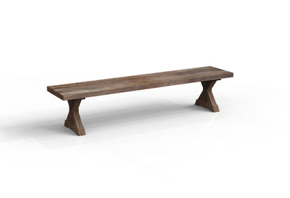 Maxwell 84" Acacia Dining Bench - Natural + Smoke
