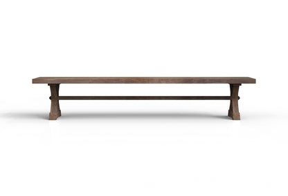 Maxwell 96" Acacia Dining Bench - Natural + Smoke