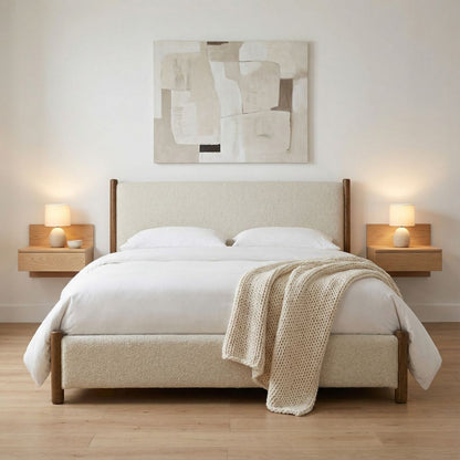 Benton 76" Upholstered Queen Bed - Dusty Beige