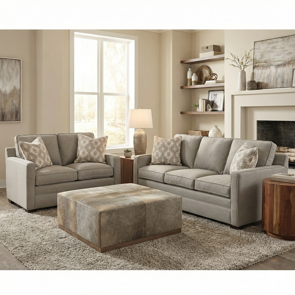Berkshire 83" 3 Cushion Queen Sleeper Sofa - Crypton Nomad Stone