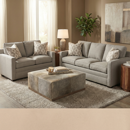 Berkshire 83" 3 Cushion Sofa - Crypton Nomad Stone