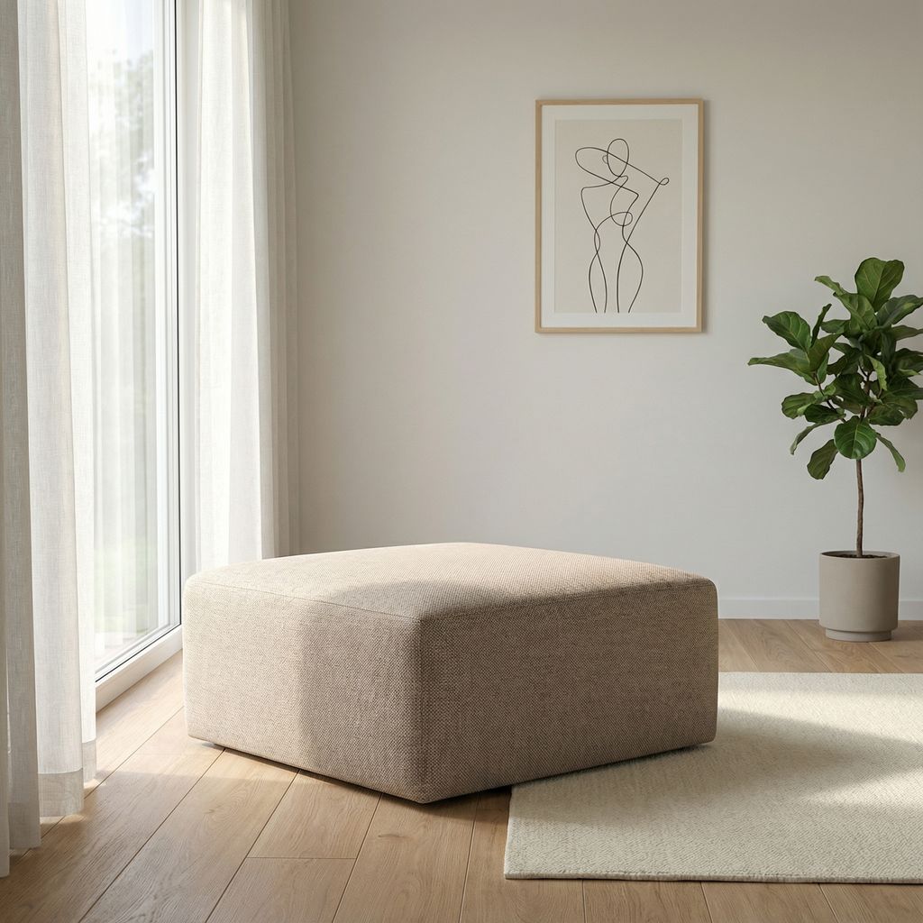 Blair Express Ship 37" Square Ottoman