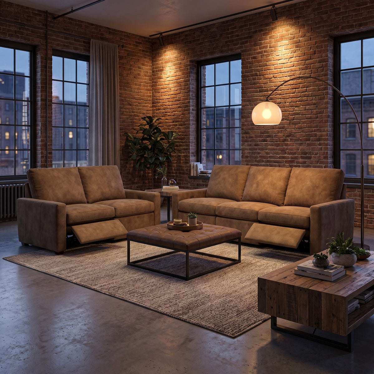Brodie 113" Power Motion Reclining Sofa - Open Range Brokenstone