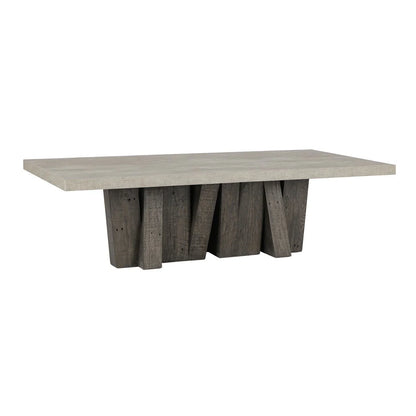 Kindra 66" Coffee Table - Olive Brown/Antique Gray
