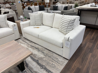 Gretchen Quick Ship 79" 2 Cushion Wide Track Loveseat - Crypton Natural Linen