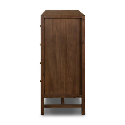 Eliana 72" 10 Drawer Dresser - Saddle Tan