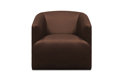 Korrie Top Grain Leather Swivel Chair - Napa Pecan