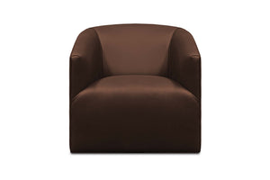 Korrie Top Grain Leather Swivel Chair - Napa Pecan