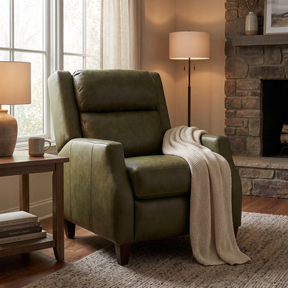 Cade 33" Top Grain Leather Power Motion Reclining Chair -  Napa Ivy