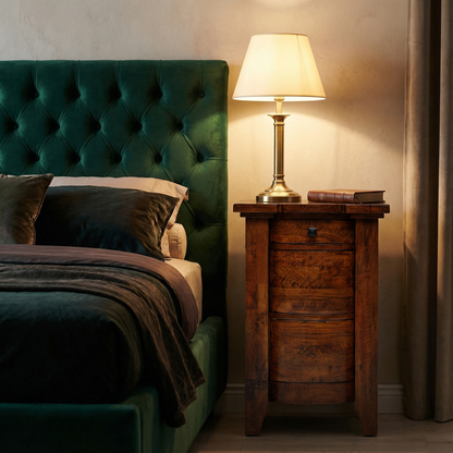 Cashiers 18" Mahogany 3 Drawer Nightstand - Cocoa