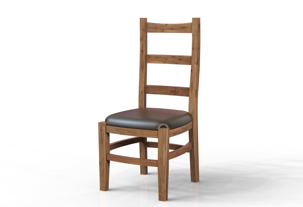 Pascal Acacia Dining End Chair - Natural